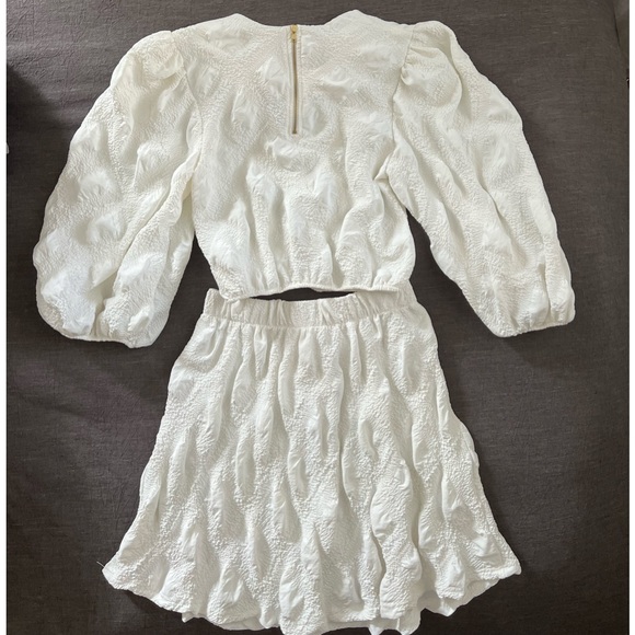 Feeling Bubbly Two Piece White Set - Bridal Shower/Bachelorette Party - Picture 5 of 5